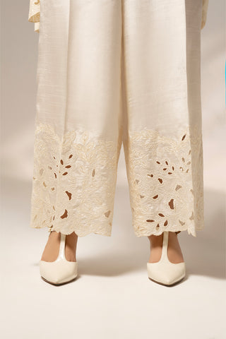 1 Piece Raw Silk Embroidered Bottom (FB0012)