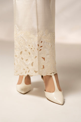 1 Piece Raw Silk Embroidered Bottom (FB0012)