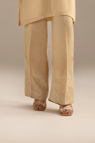 1 Piece Raw Silk Embroidered Bottom (FB0013)