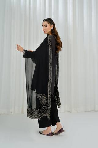 1 Piece Chiffon Embroidered Dupatta (FD0010)