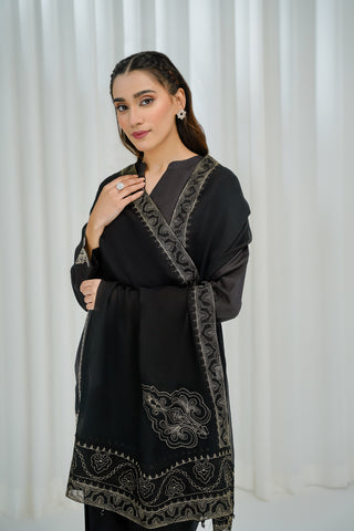 1 Piece Chiffon Embroidered Dupatta (FD0010)
