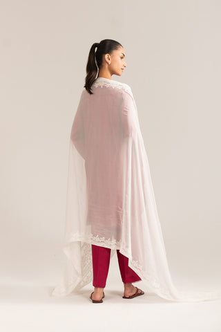 1 Piece Chiffon Embroidered Dupatta (FD0012)