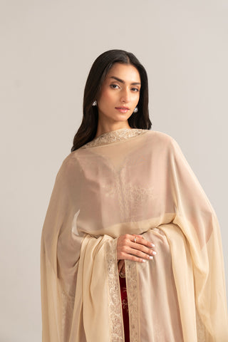 1 Piece Chiffon Embroidered (FD0016)