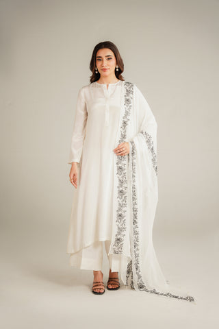 1 Piece Chiffon Embroidered Dupatta (FD0027)