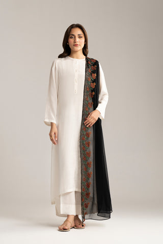 1 Piece Chiffon Embroidered Dupatta (FD0029)