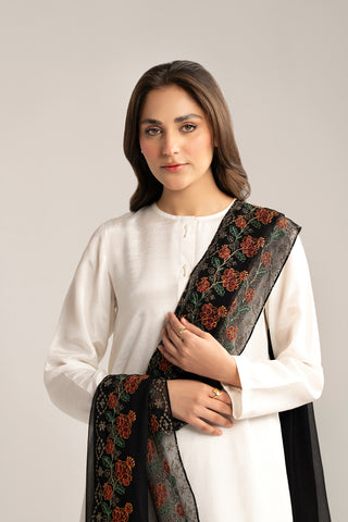 1 Piece Chiffon Embroidered Dupatta (FD0029)