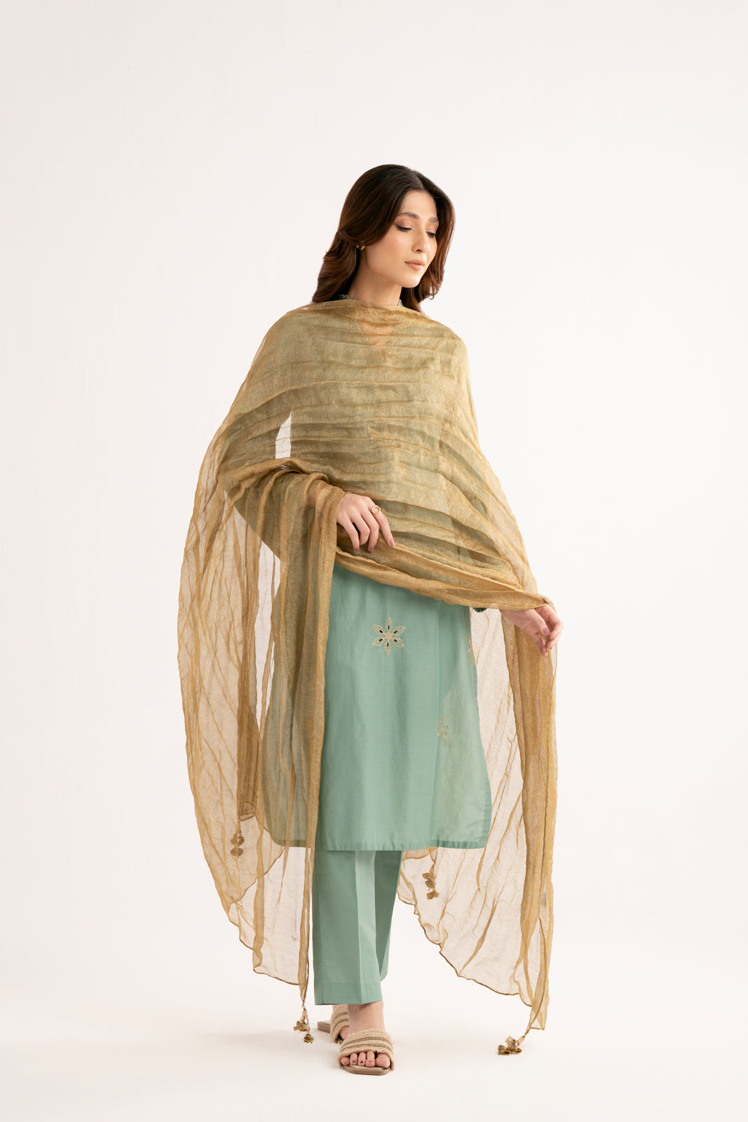 1 Piece Tissuezari Solid Dupatta (FD0031)