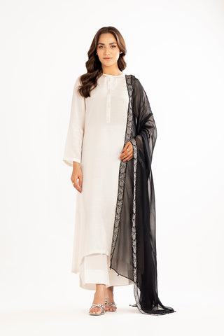 1 Piece Chiffon Embroidered Dupattas/Stoles (FD0038)
