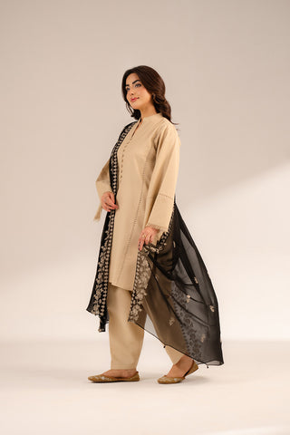 1 Piece Chiffon Embroidered (FD0061)