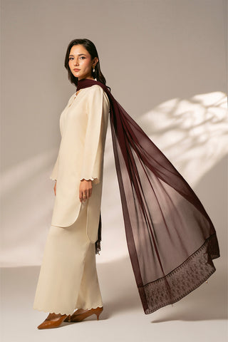 1 Piece Chiffon Embroidered (FD0062)