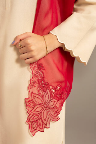 1 Piece Chiffon Embroidered Dupattas/Stoles (FD0068)