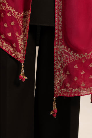 1 Piece Chiffon Embroidered (FD0073)