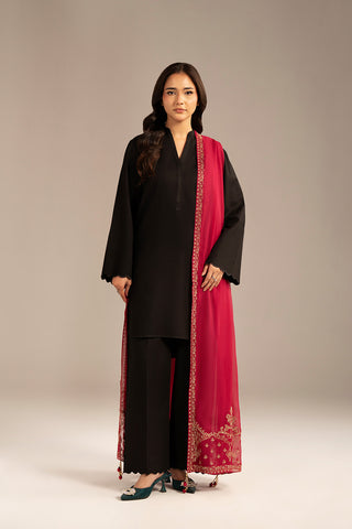 1 Piece Chiffon Embroidered (FD0073)