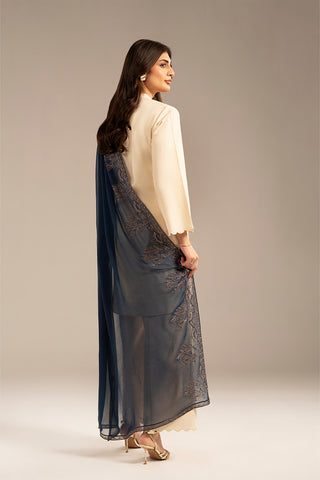 1 Piece Chiffon Embroidered Dupatta (FD0075)