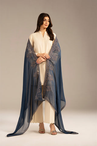 1 Piece Chiffon Embroidered Dupatta (FD0075)