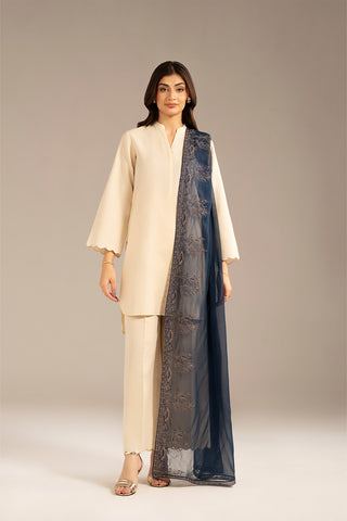 1 Piece Chiffon Embroidered Dupatta (FD0075)