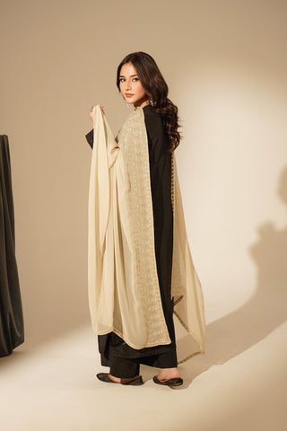 1 Piece Chiffon Embroidered Dupattas/Stoles (FD0080)