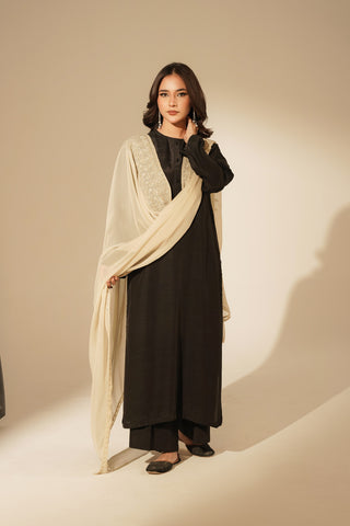 1 Piece Chiffon Embroidered Dupattas/Stoles (FD0080)