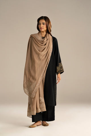 1 Piece Chiffon Embroidered Dupattas/Stoles (FD0081)