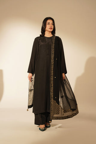 1 Piece Chiffon Embroidered Dupattas/Stoles (FD0082)