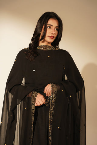 1 Piece Chiffon Embroidered Dupattas/Stoles (FD0082)