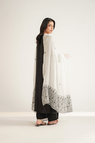 1 Piece Chiffon Embroidered Dupatta (FD0087)