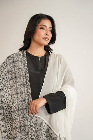 1 Piece Chiffon Embroidered Dupatta (FD0087)