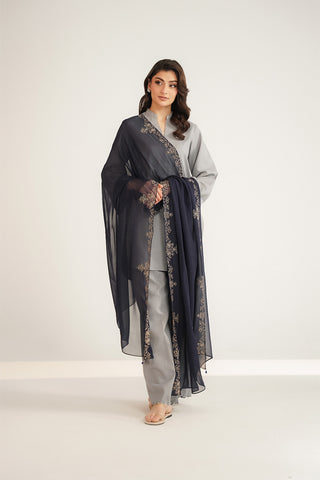 1 Piece Chiffon Embroidered Dupatta (FD0088)