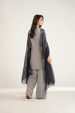 1 Piece Chiffon Embroidered Dupatta (FD0088)