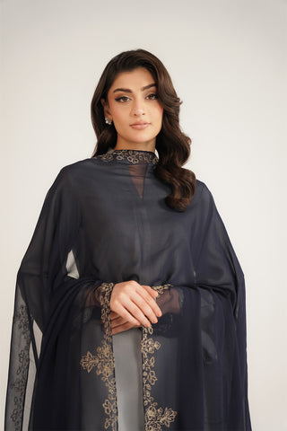 1 Piece Chiffon Embroidered Dupatta (FD0088)