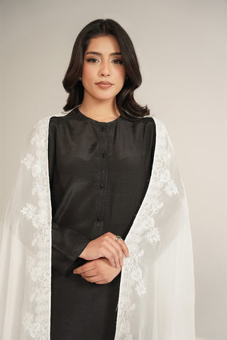 1 Piece Chiffon Embroidered Dupatta (FD0089)