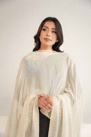 1 Piece Chiffon Embroidered Dupatta (FD0098)