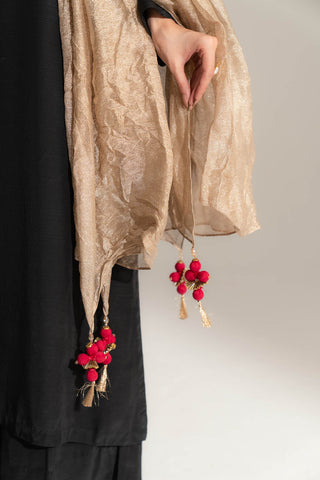 1 Piece Tissue Zari Solid Dupatta (FD0104)