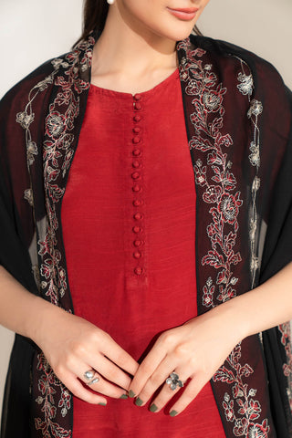 1 Piece Chiffon Embroidered Dupatta (FD0106)