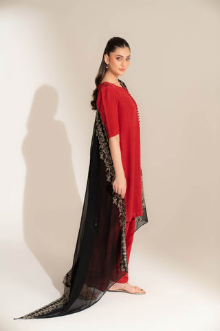 1 Piece Chiffon Embroidered Dupatta (FD0107)