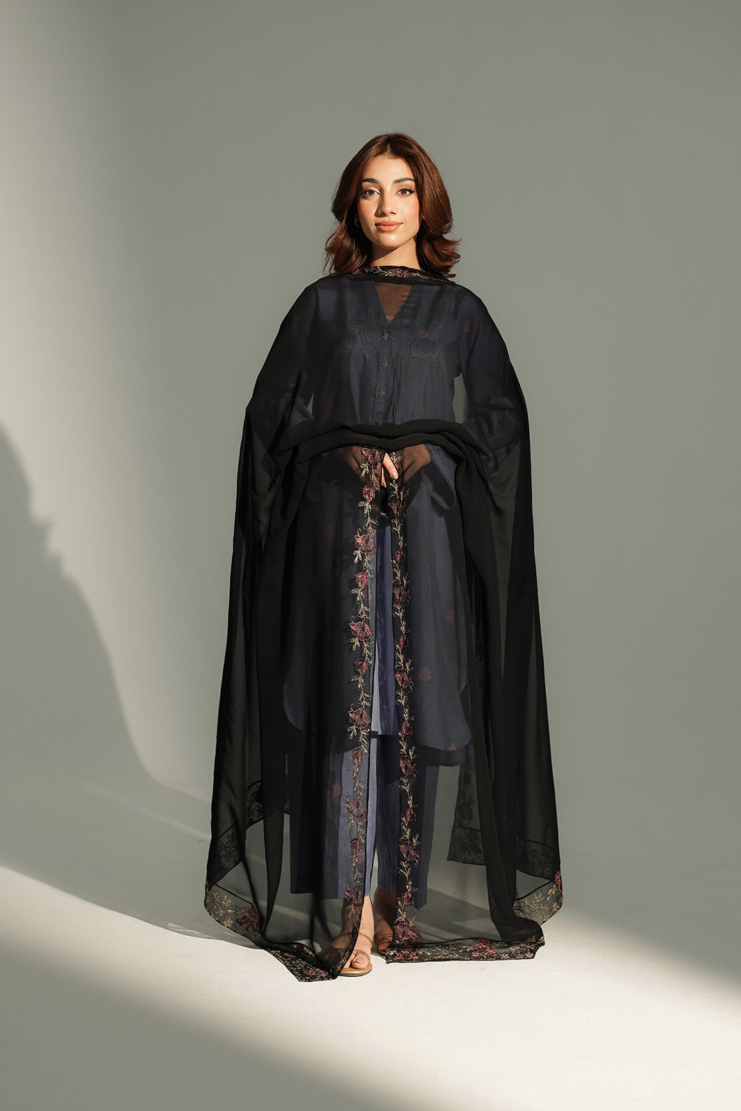 1 Piece Chiffon Embroidered Dupatta (FD0108)