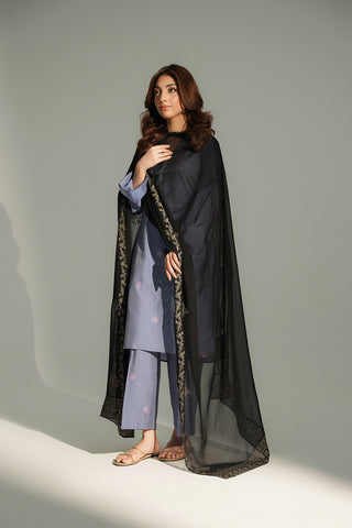 1 Piece Chiffon Embroidered Dupatta (FD0110)