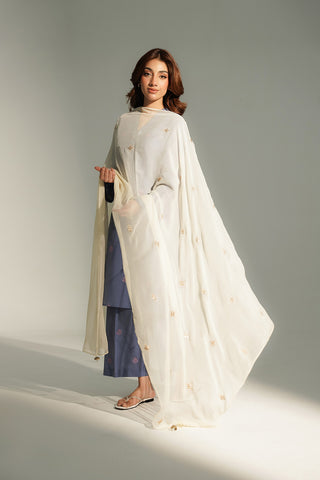 1 Piece Chiffon Embroidered Dupatta (FD0111)