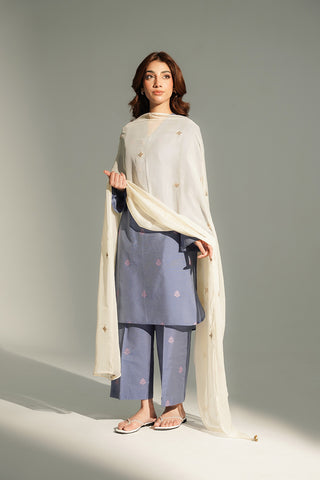 1 Piece Chiffon Embroidered Dupatta (FD0111)