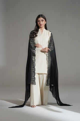 1 Piece Chiffon Embroidered Dupatta (FD0119)