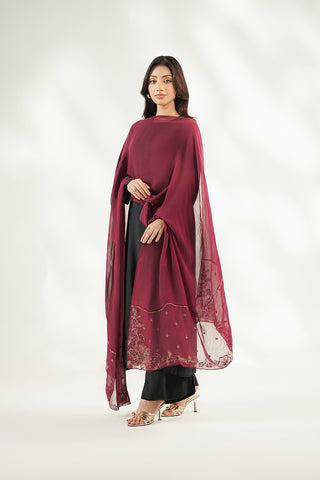 1 Piece Chiffon Embroidered Dupatta (FD0142)