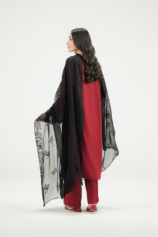 1 Piece Chiffon Embroidered Dupatta (FD0152)