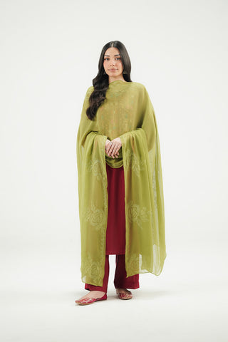 1 Piece Chiffon Embroidered Dupatta (FD0155)