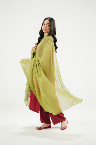 1 Piece Chiffon Embroidered Dupatta (FD0155)