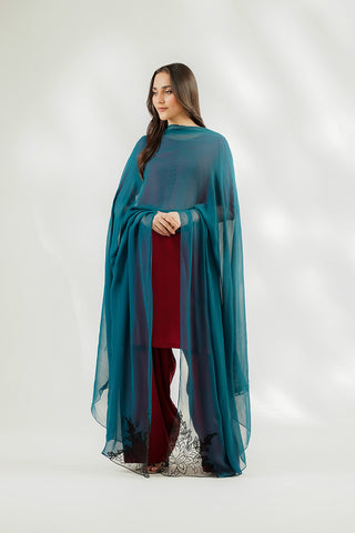 1 Piece Chiffon Embroidered Dupatta (FD0158)