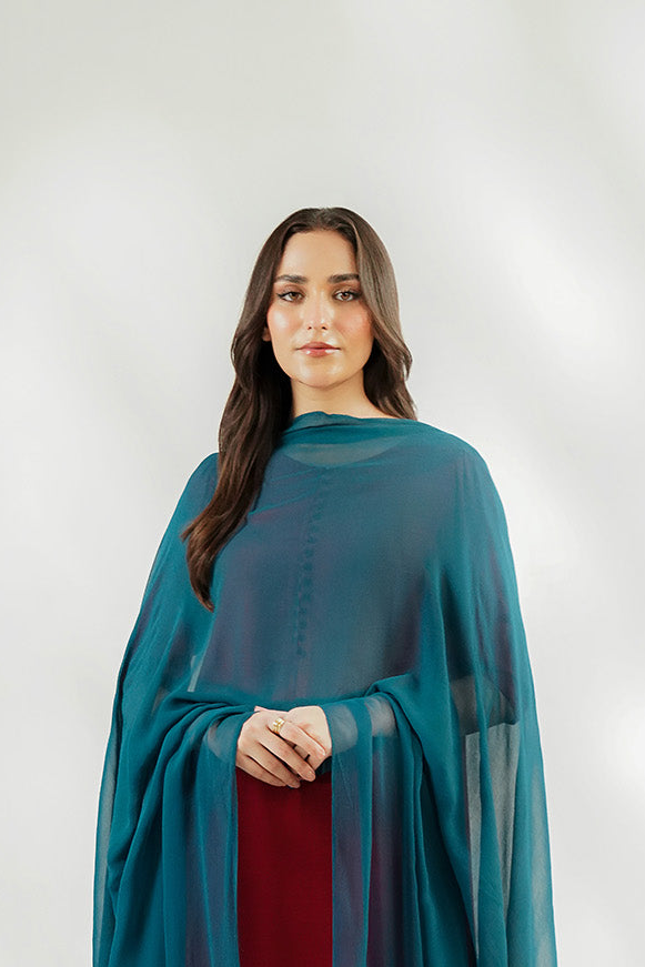 1 Piece Chiffon Embroidered Dupatta (FD0158)