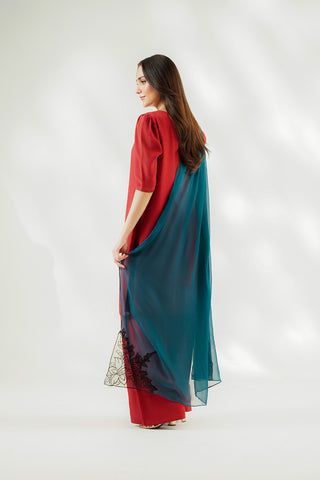 1 Piece Chiffon Embroidered Dupatta (FD0158)