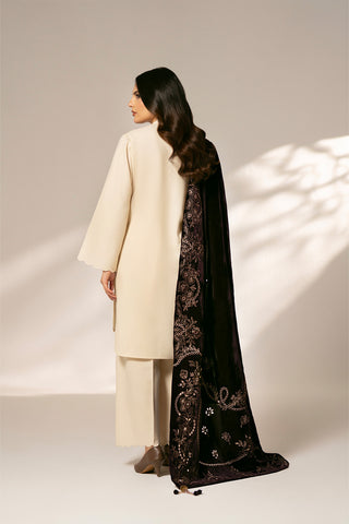 1 Piece Micro Velvet Embroidered Shawls (FG0001)