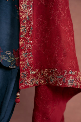 1 Piece Khaddi Net Embroidered Shawl (FH0001)
