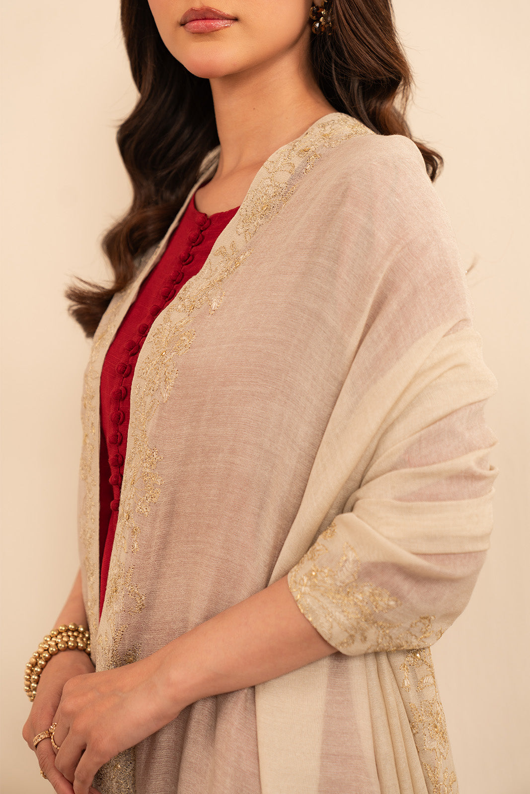 1 Piece Khaddi Net Embroidered (FH0006)
